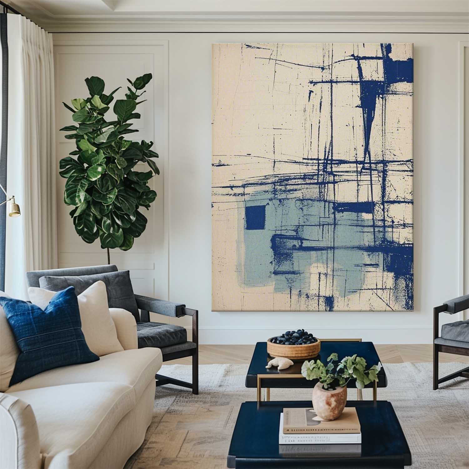 Modern Minimalist Painting ABAV570 - Neutralighting