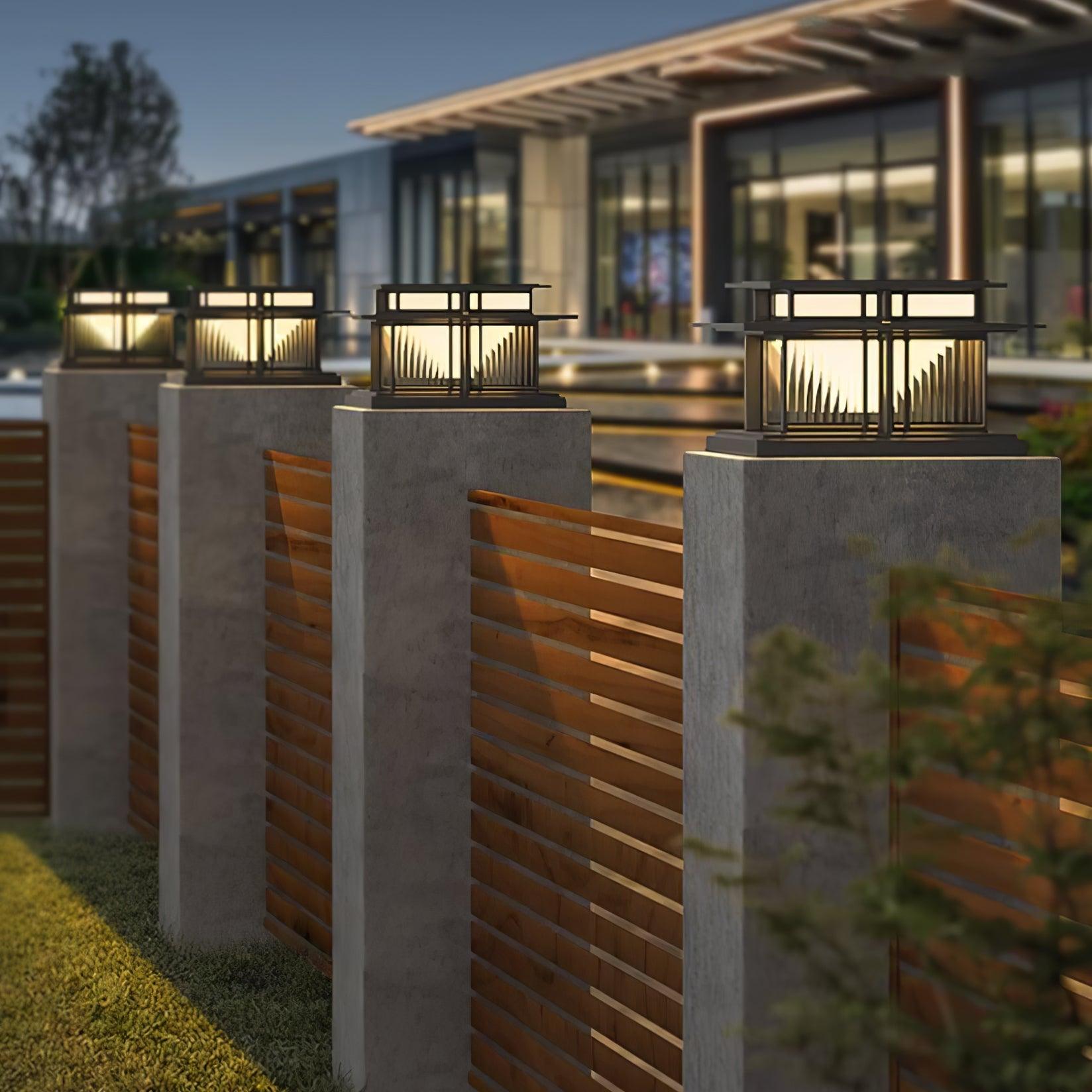 Milo Pillar Solar /HardWire Outdoor Light - Neutralighting