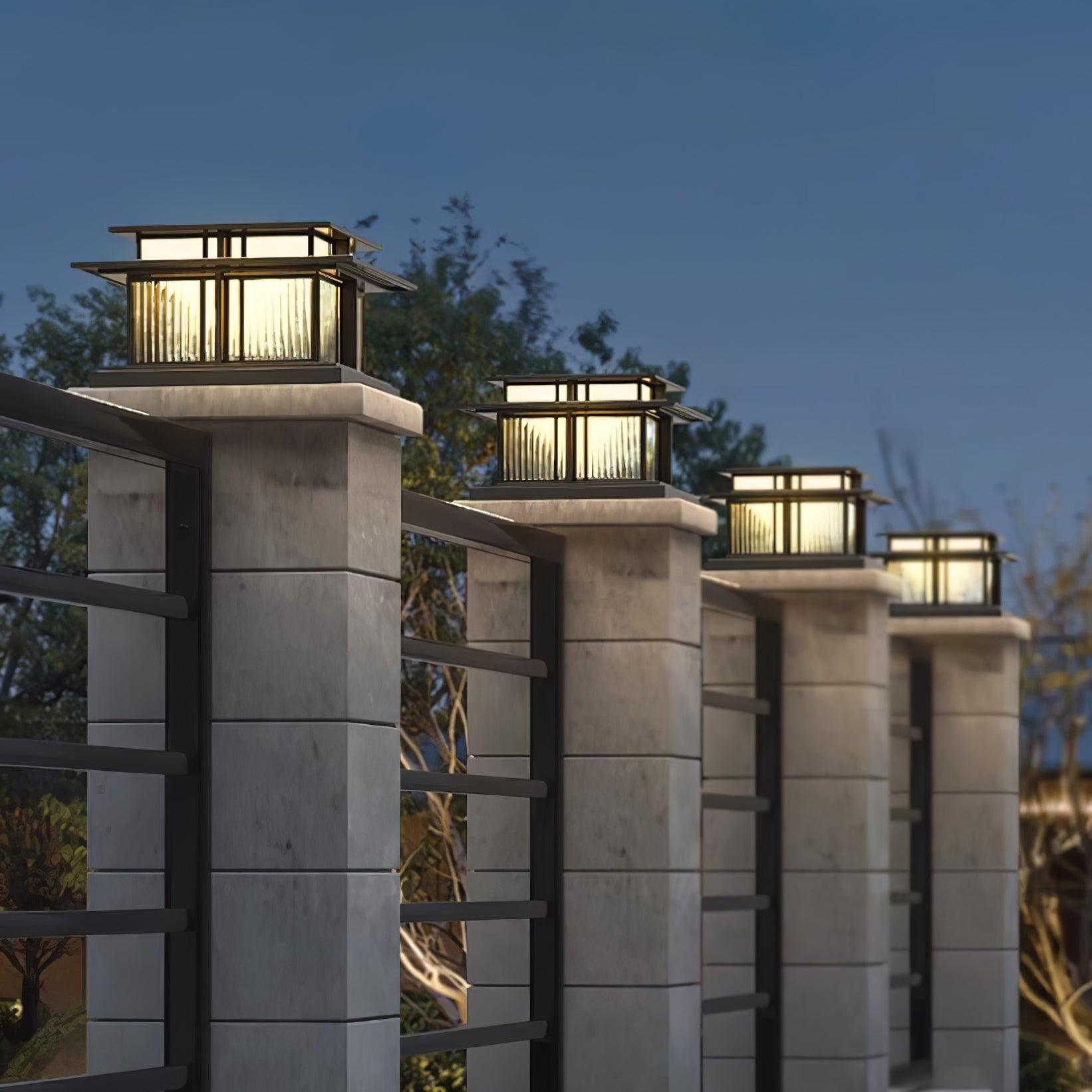 Milo Pillar Solar /HardWire Outdoor Light - Neutralighting