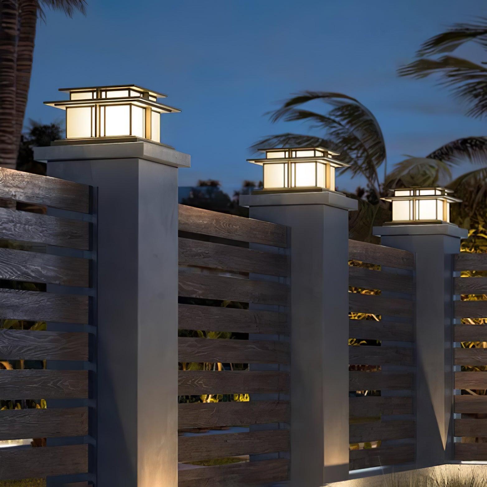 Milo Pillar Solar /HardWire Outdoor Light - Neutralighting