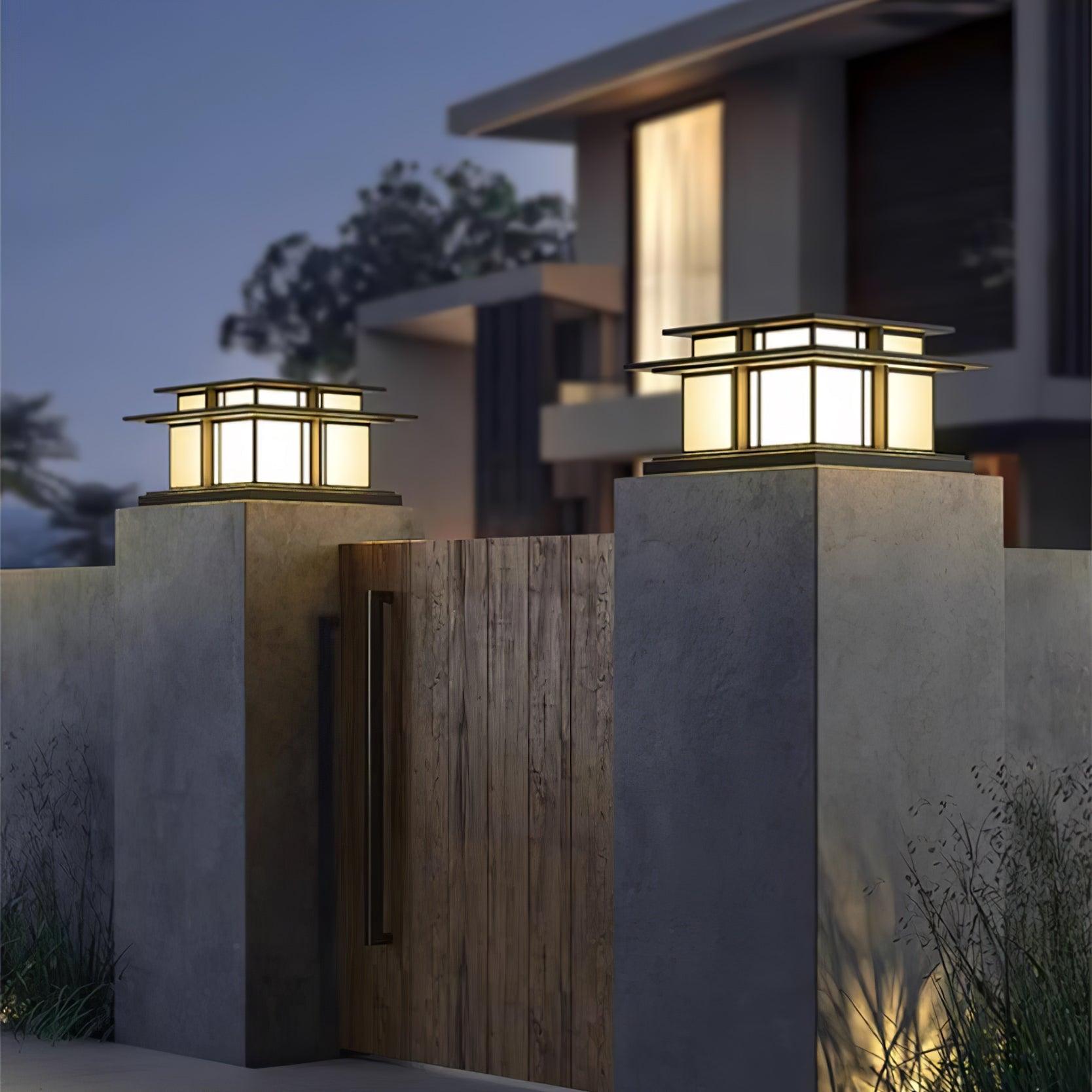 Milo Pillar Solar /HardWire Outdoor Light - Neutralighting