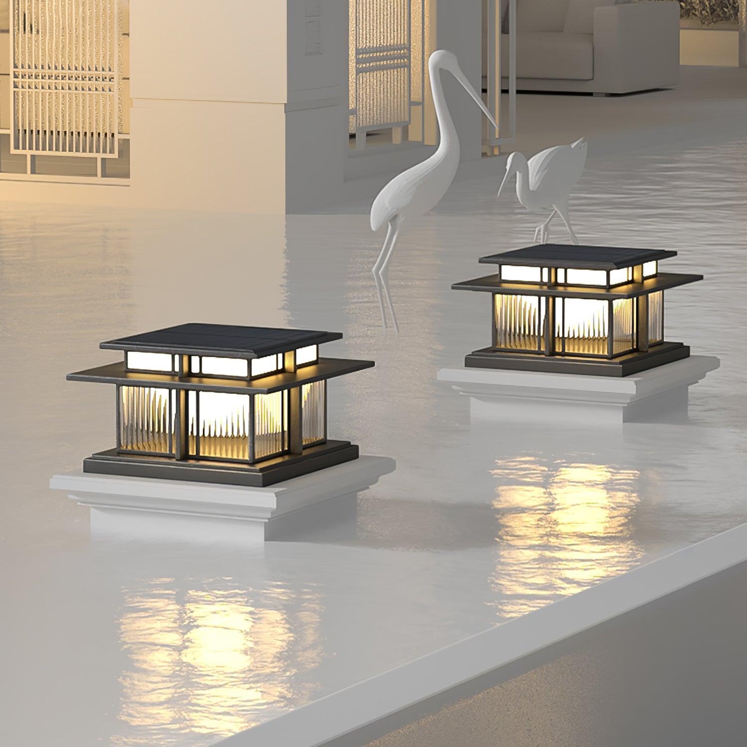 Milo Pillar Solar /HardWire Outdoor Light - Neutralighting