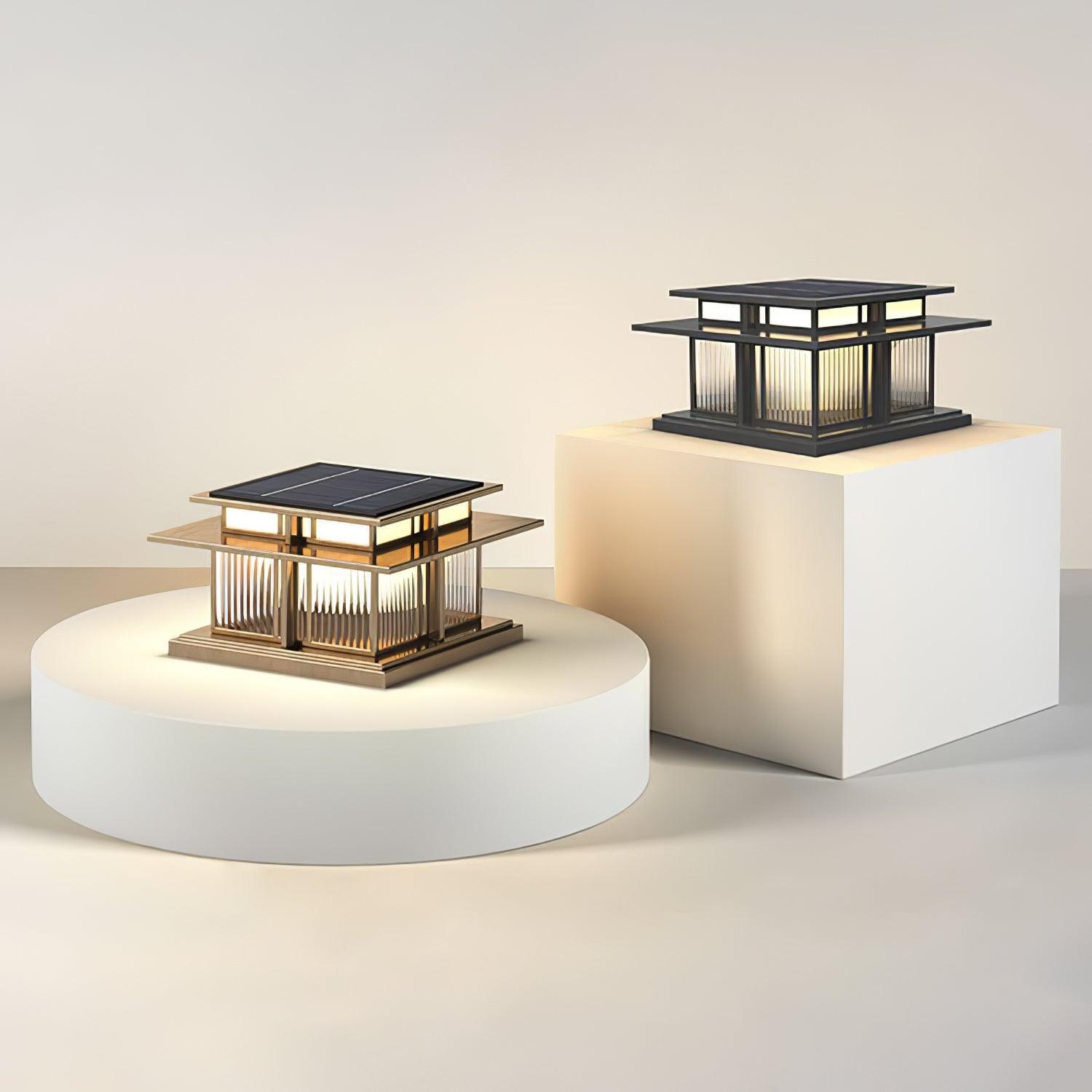 Milo Pillar Solar /HardWire Outdoor Light - Neutralighting
