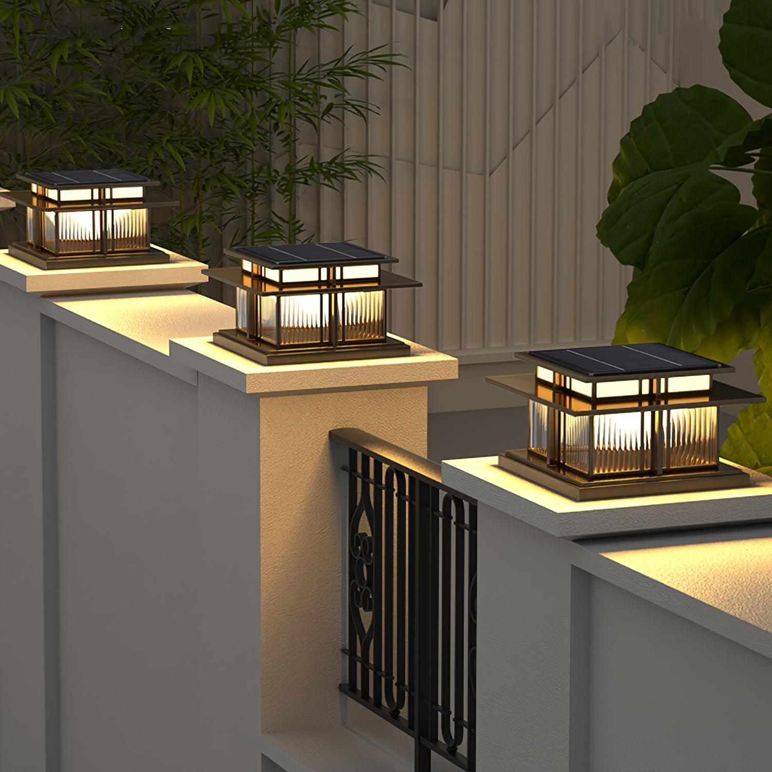 Milo Pillar Solar /HardWire Outdoor Light - Neutralighting