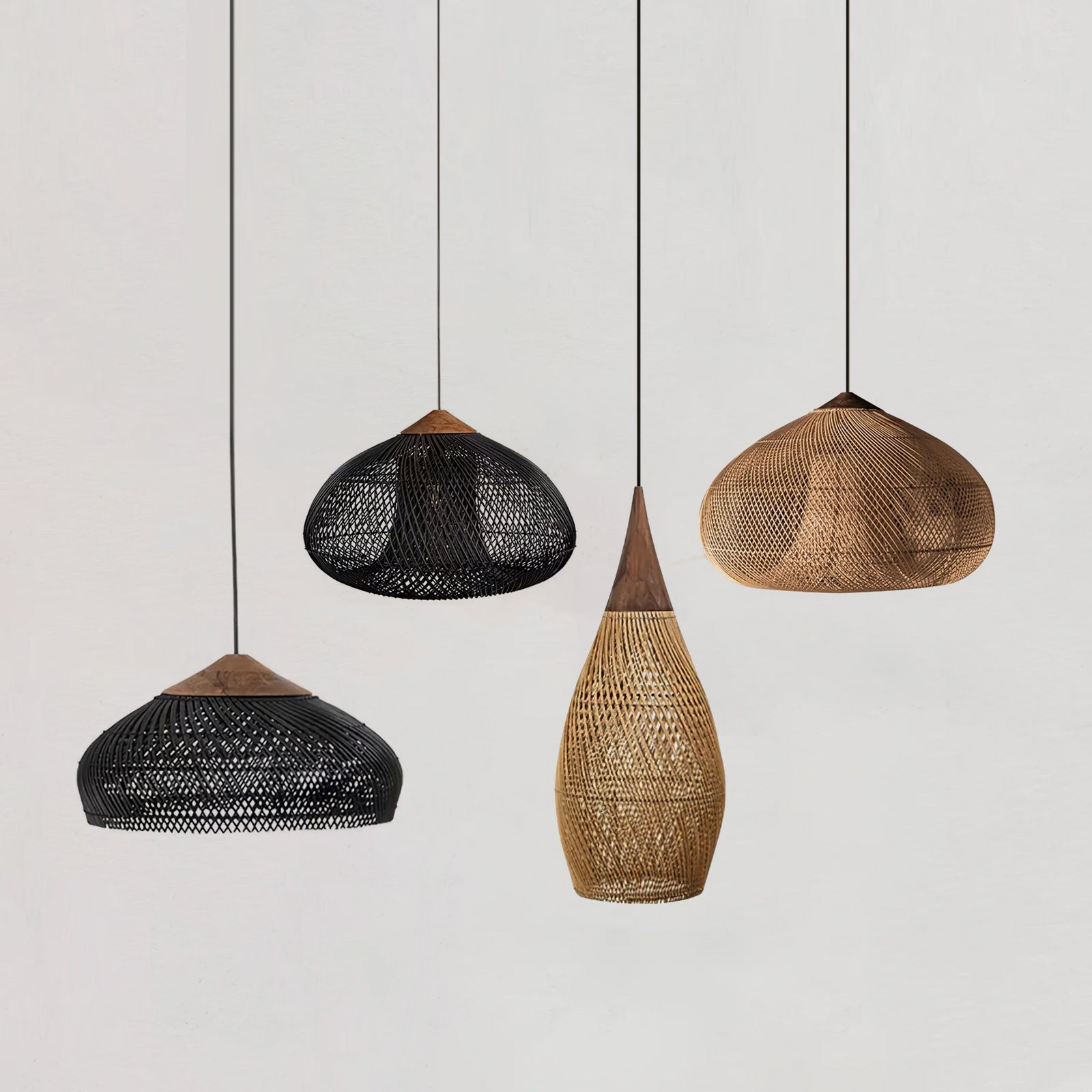 Evelyn Braided Rattan Livingroom Pendant Lamp - Neutralighting
