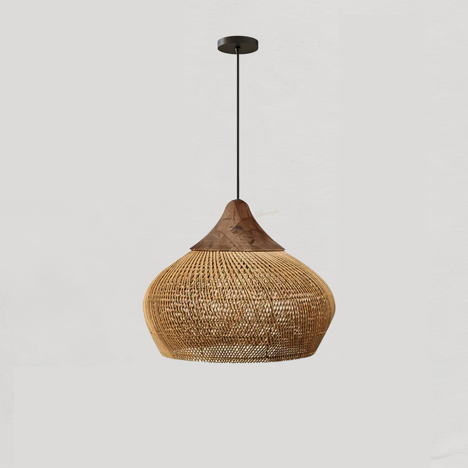 Evelyn Braided Rattan Livingroom Pendant Lamp - Neutralighting