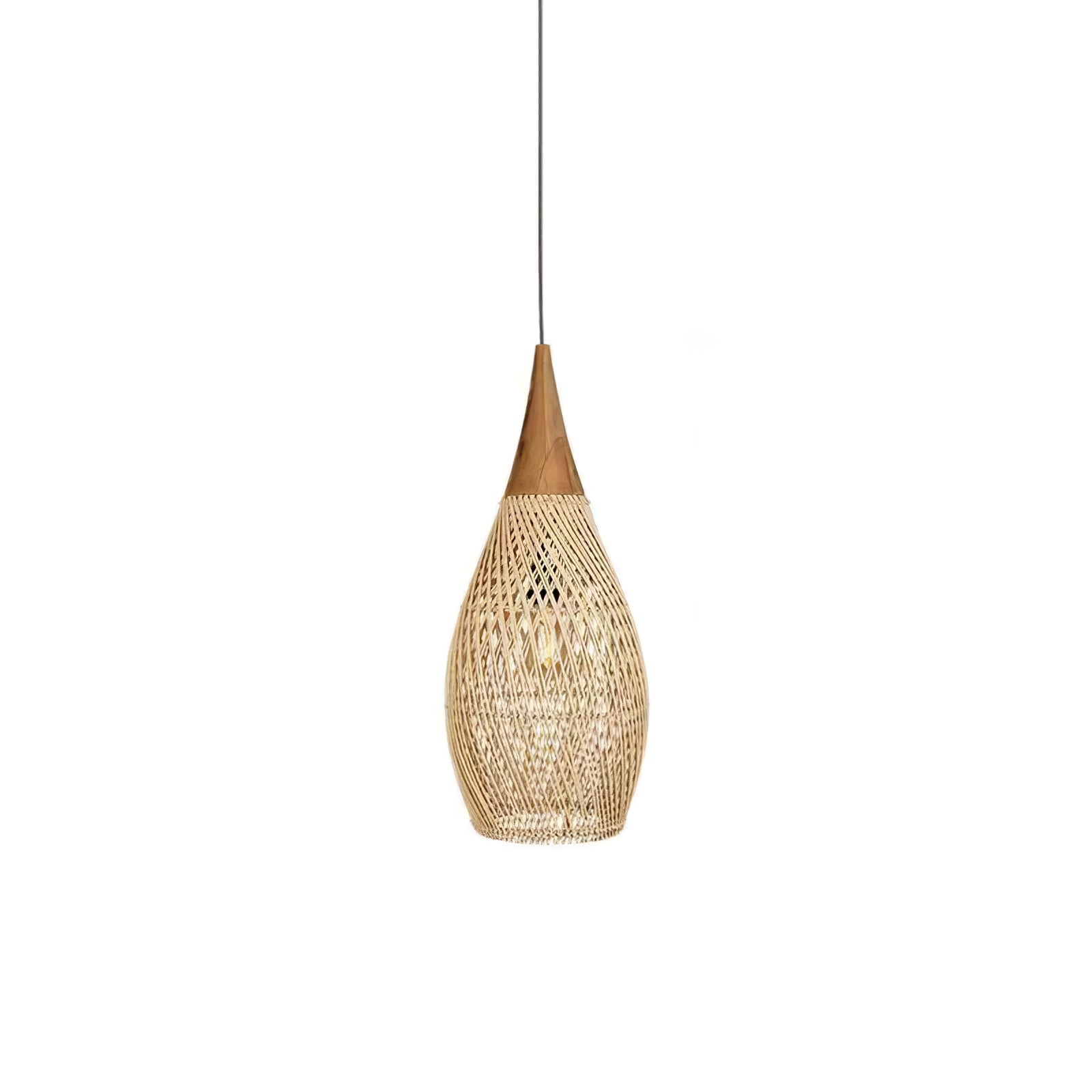 Evelyn Braided Rattan Livingroom Pendant Lamp - Neutralighting