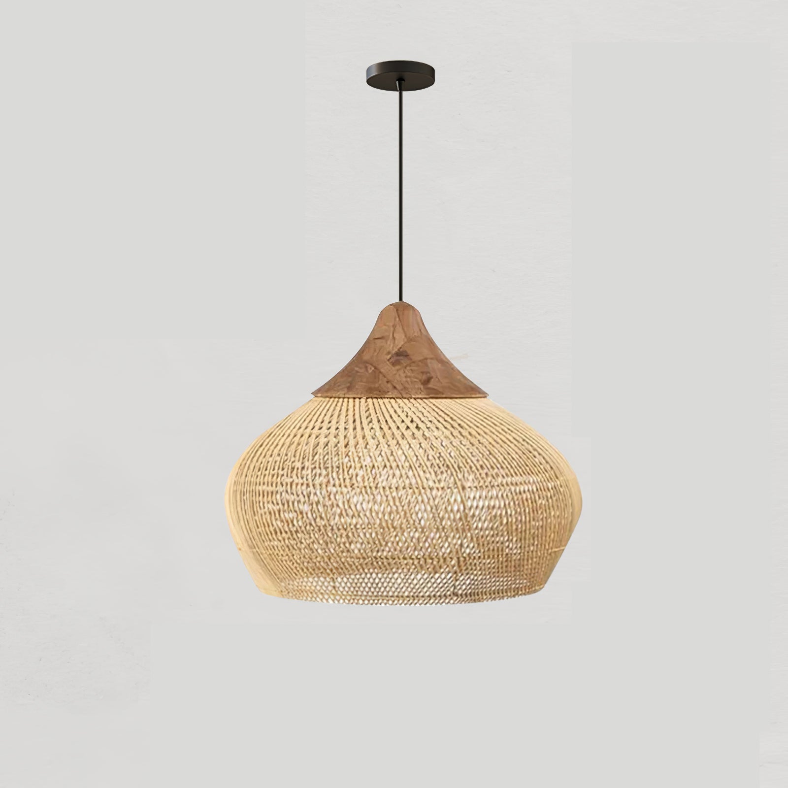 Evelyn Braided Rattan Livingroom Pendant Lamp - Neutralighting