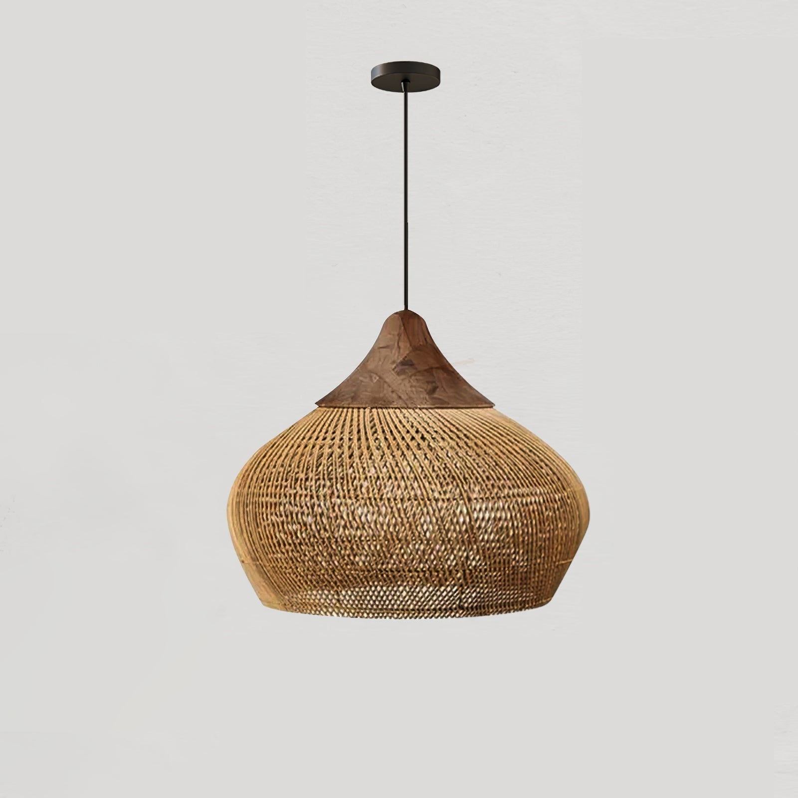 Evelyn Braided Rattan Livingroom Pendant Lamp - Neutralighting
