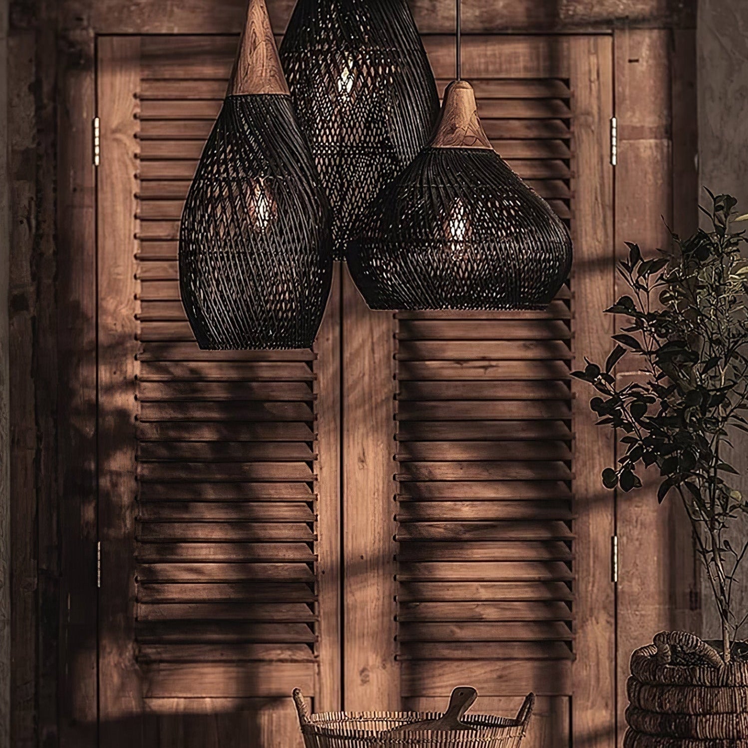 Evelyn Braided Rattan Livingroom Pendant Lamp - Neutralighting