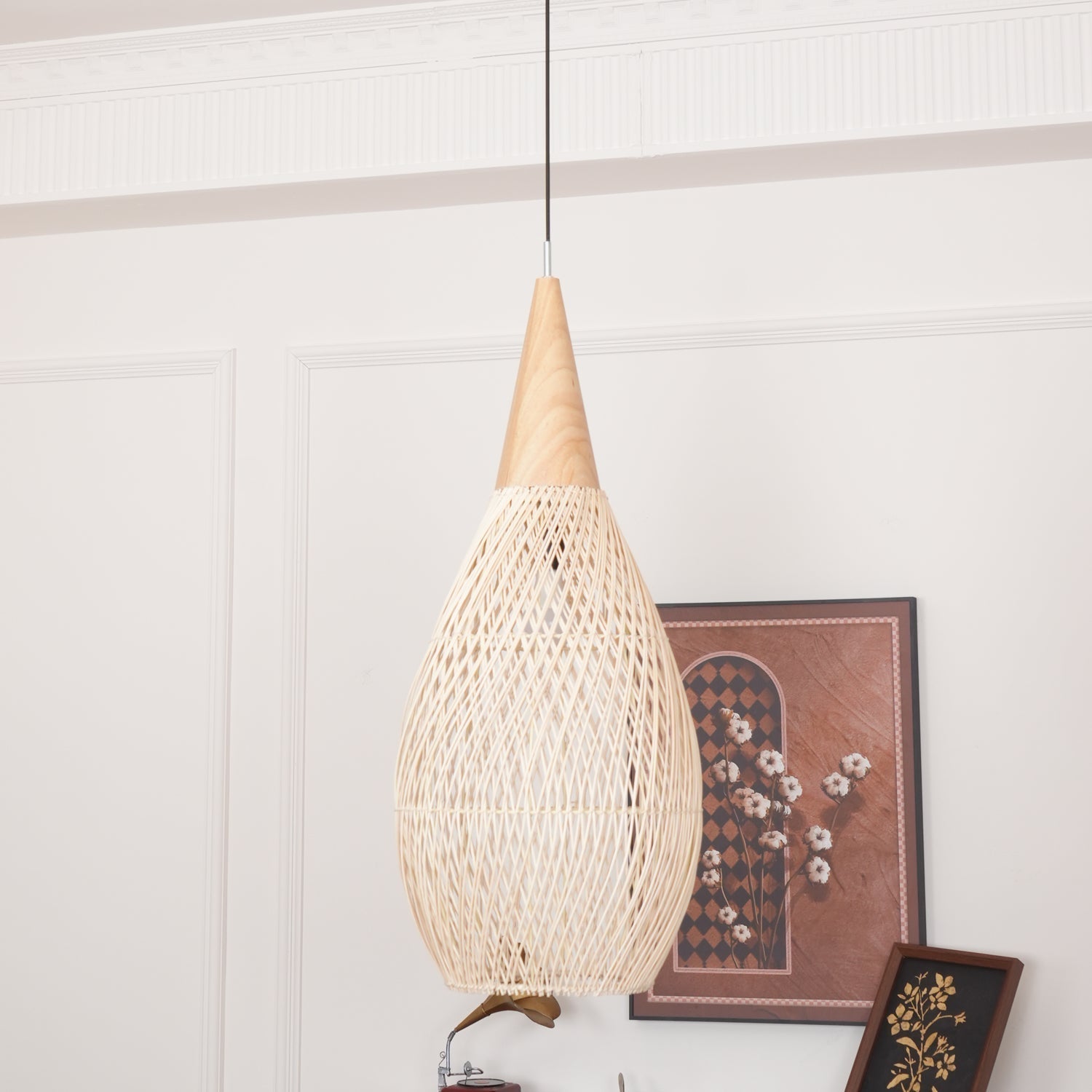 Evelyn Braided Rattan Livingroom Pendant Lamp - Neutralighting