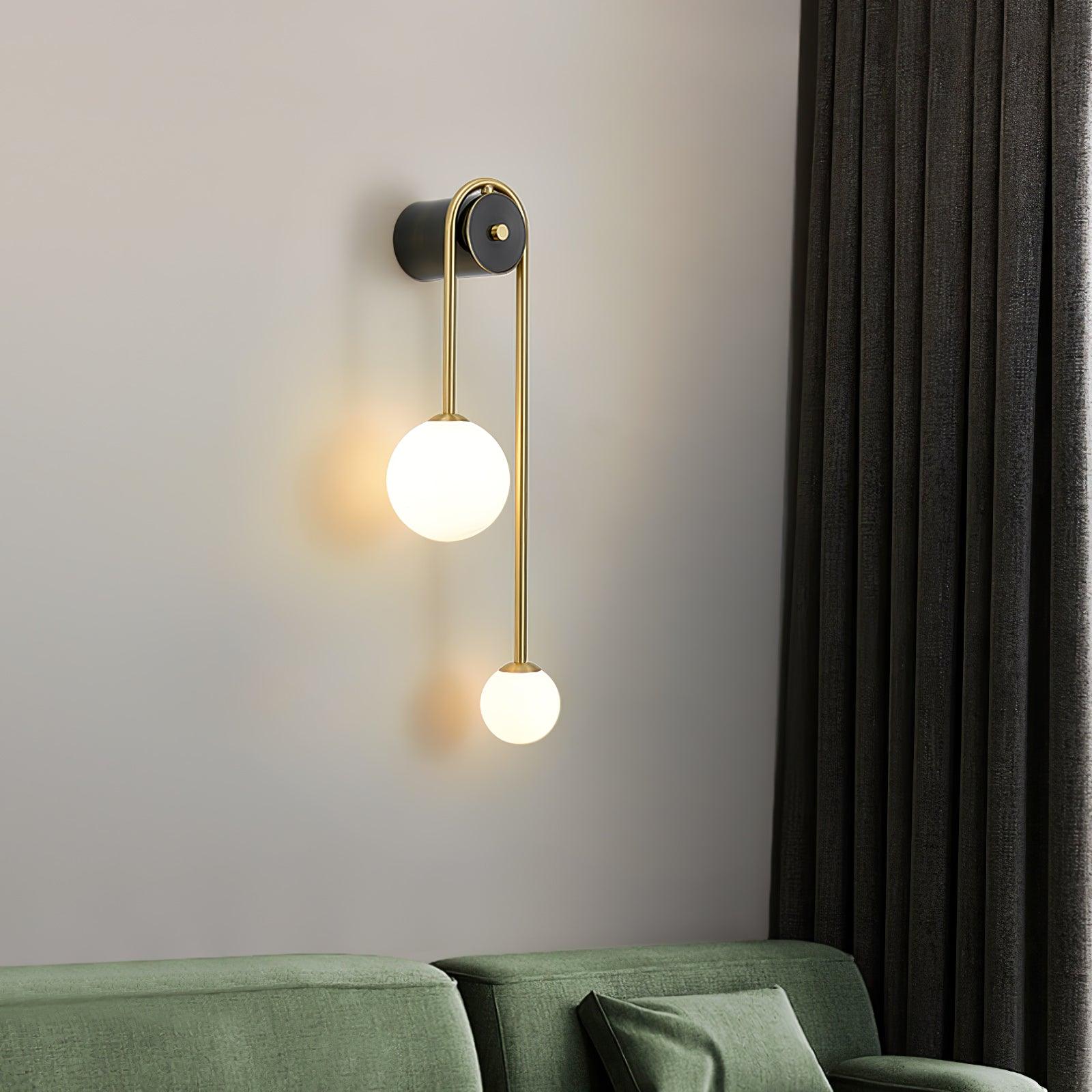 Elaro Brass Arc Wall Light - Neutralighting