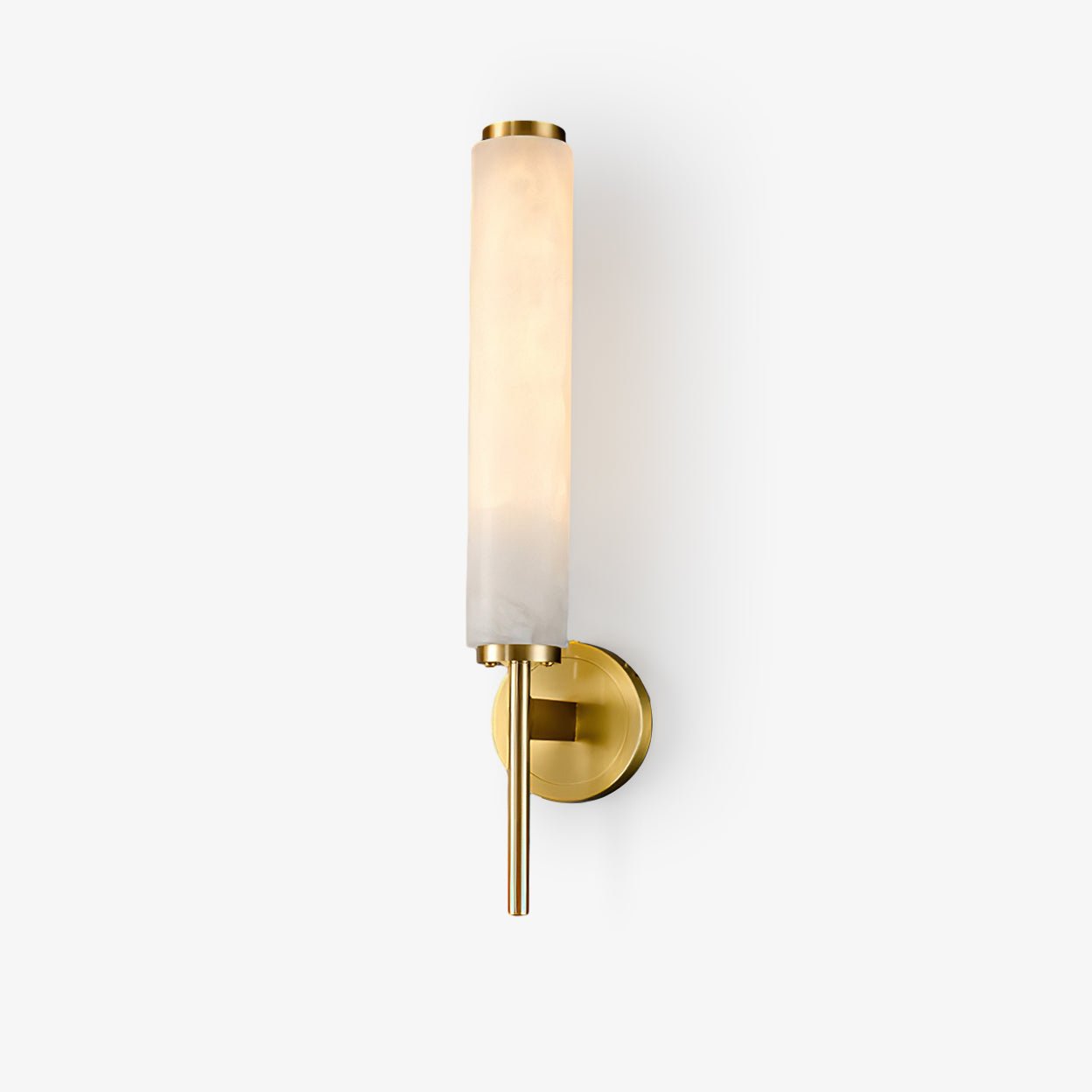 Jern Art Deco Alabaster Wall Lamp