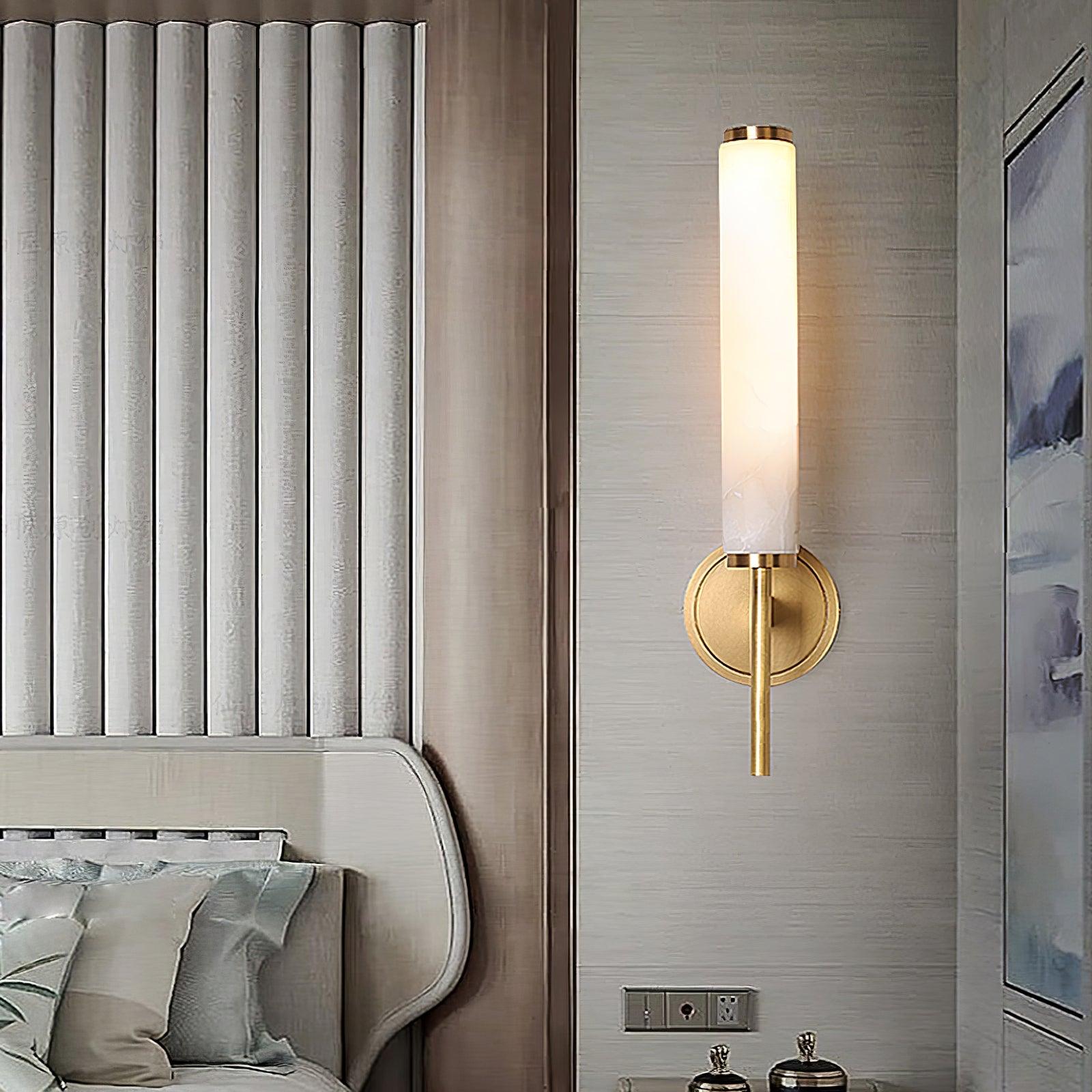 Kristy Art Deco Alabaster Wall Lamp - Neutralighting
