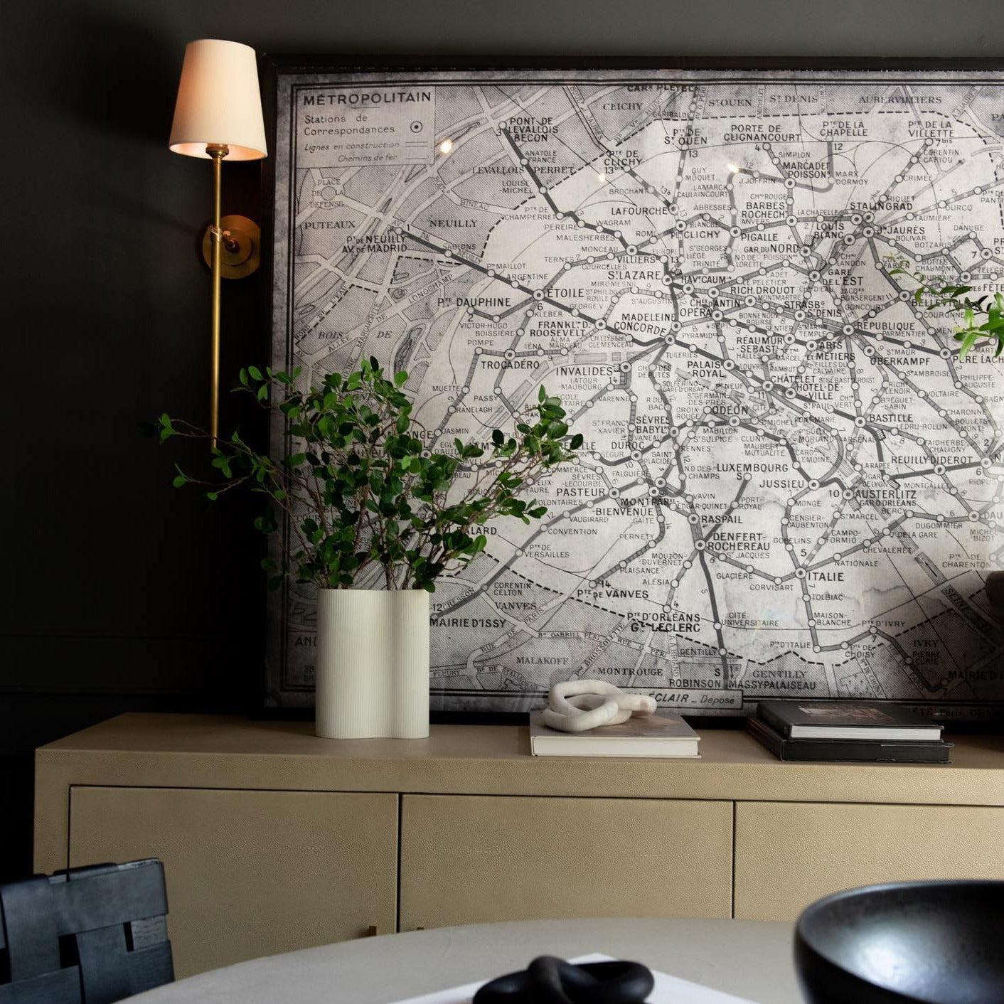 Theodore Wall Lamp Brass Fabric - Neutralighting