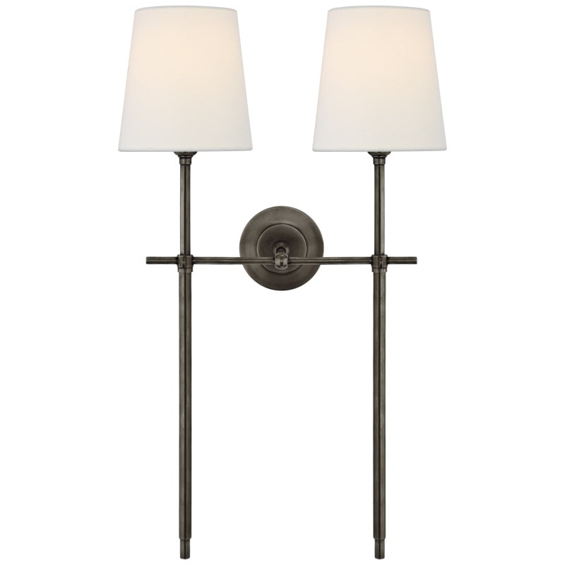 Theodore Wall Lamp Brass Fabric - Neutralighting