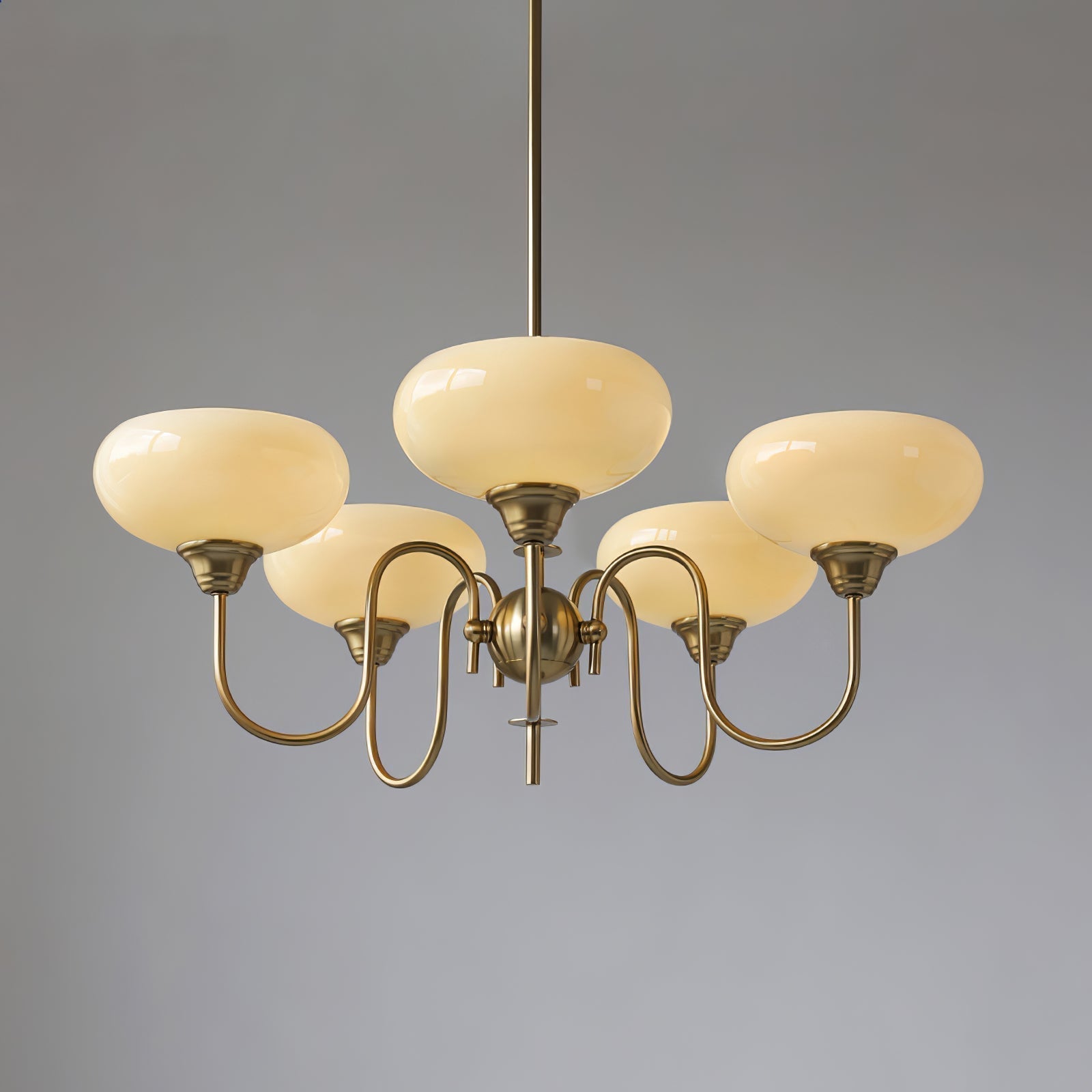 Arisha Vintage LED Metal Glass Chandelier Living Room - Neutralighting