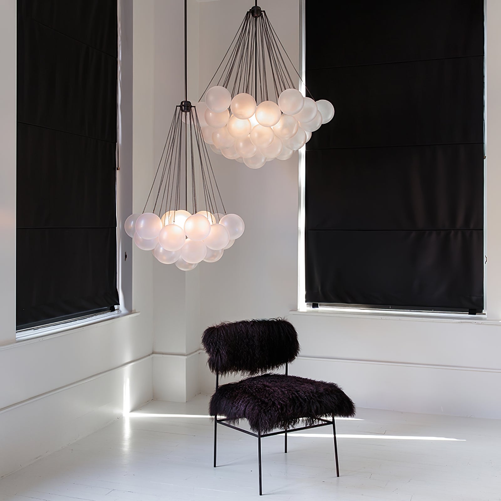 Fayne Glass Globe Pendant Light Bubble - Neutralighting