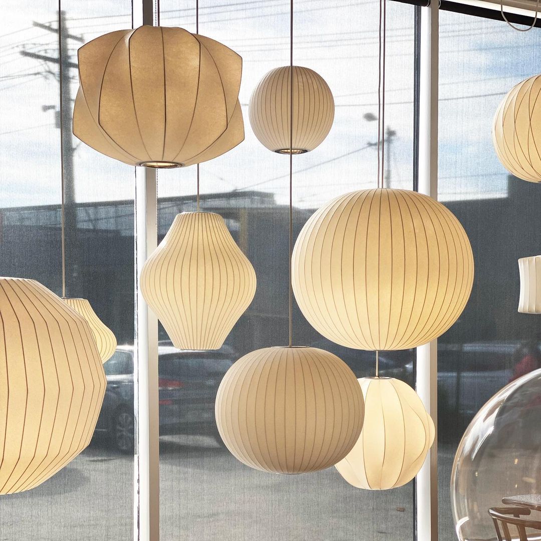 Etrio Pendant Light Bubble Mulberry Silk - Neutralighting