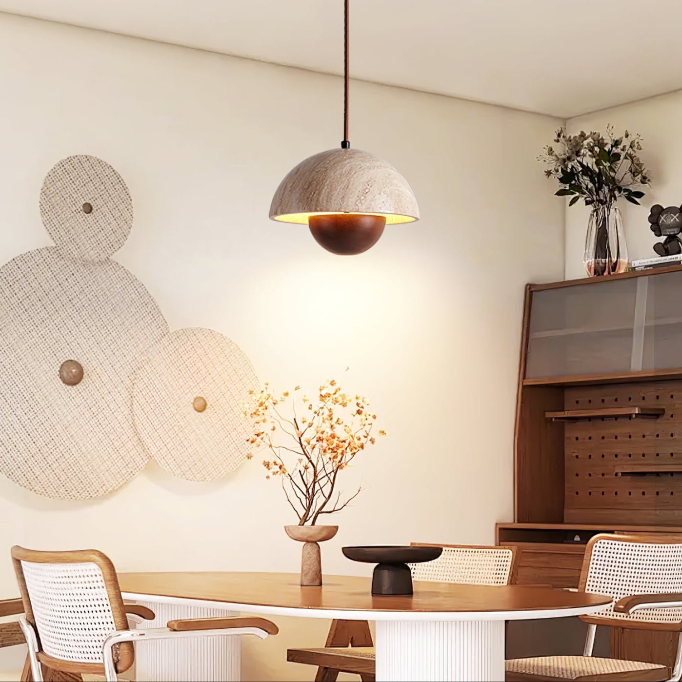 Ersile Travertine Pendant Light - Neutralighting