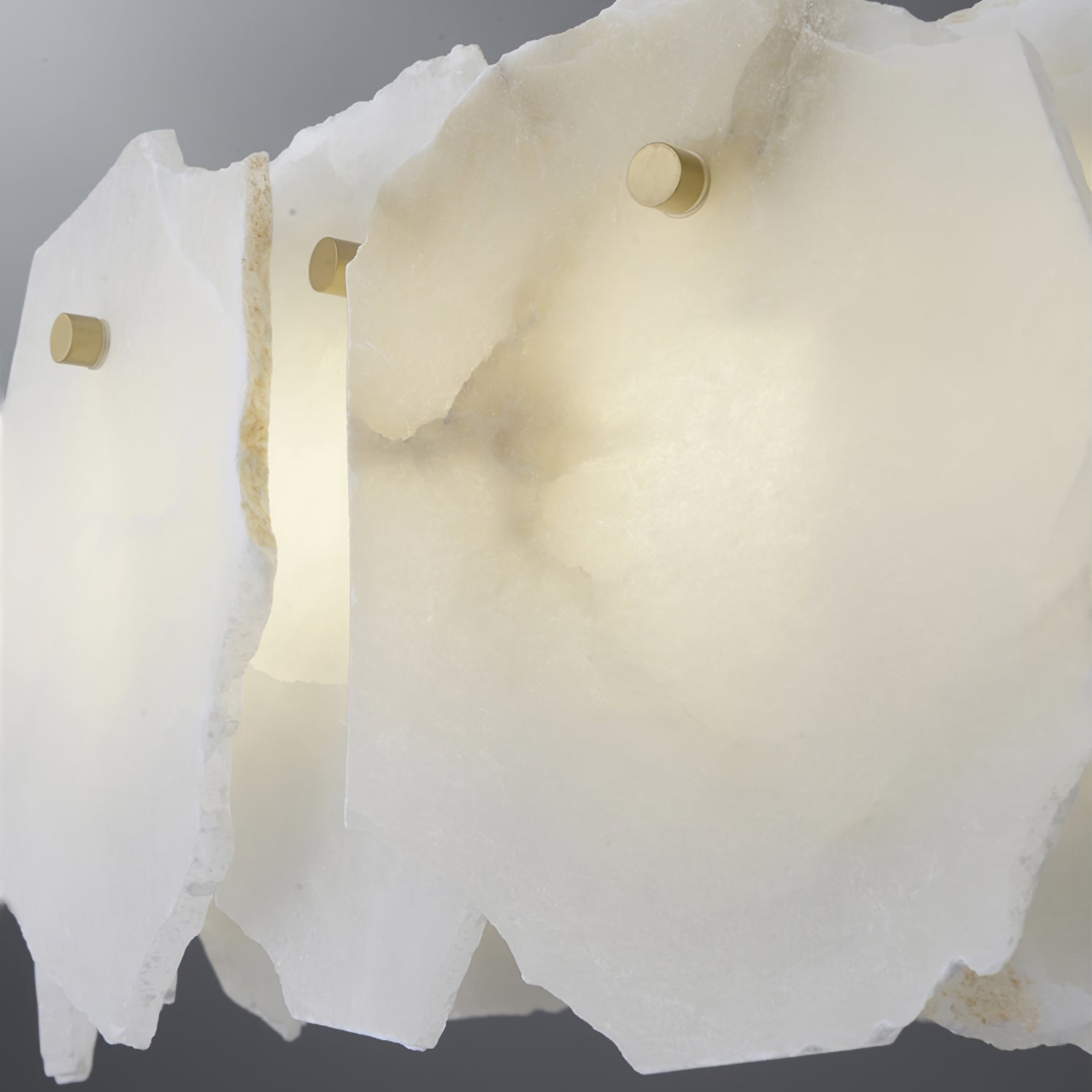 Burton Chandelier Alabaster Layered Halo - Neutralighting