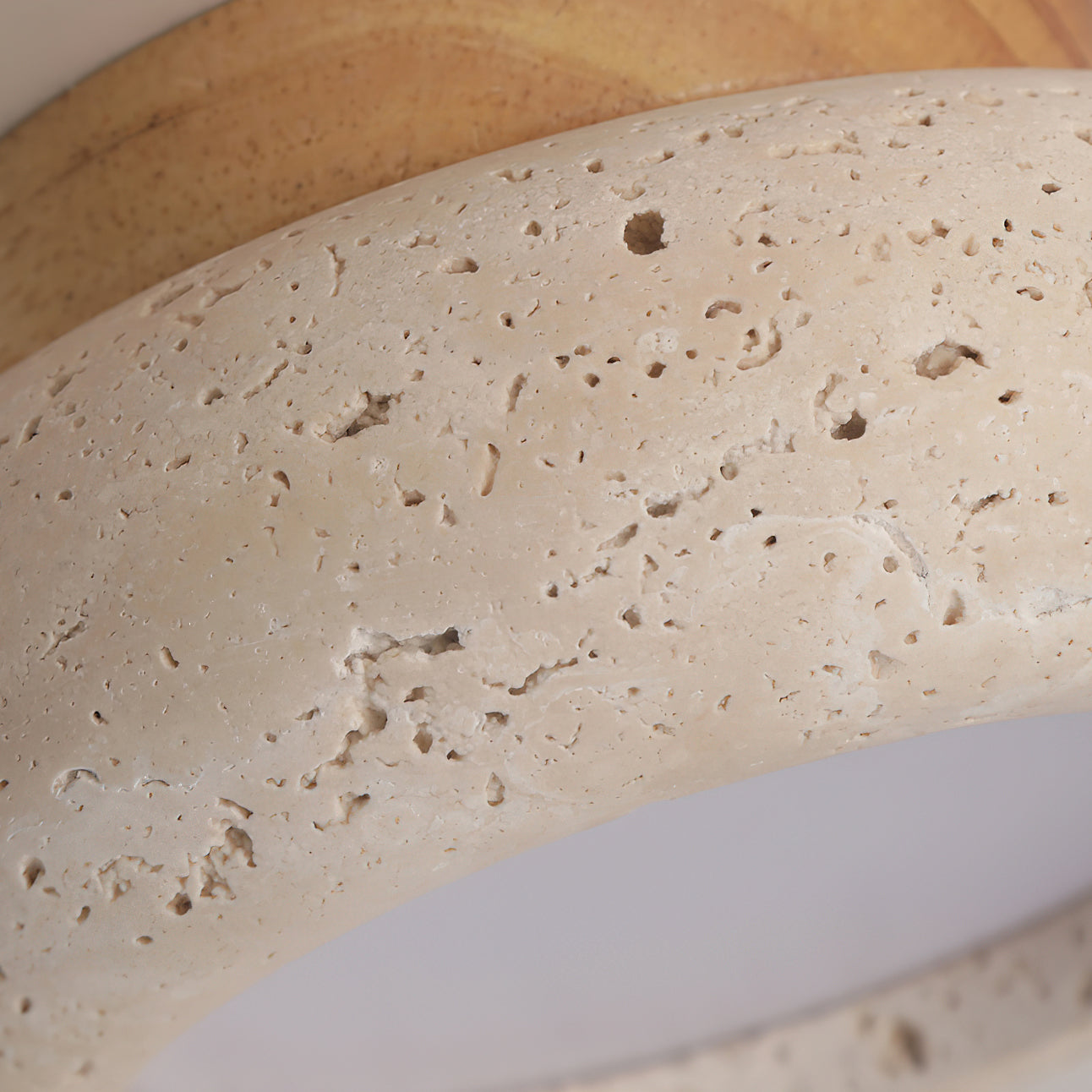 Ritta Mini Donut Travertine Ceiling Light - Neutralighting