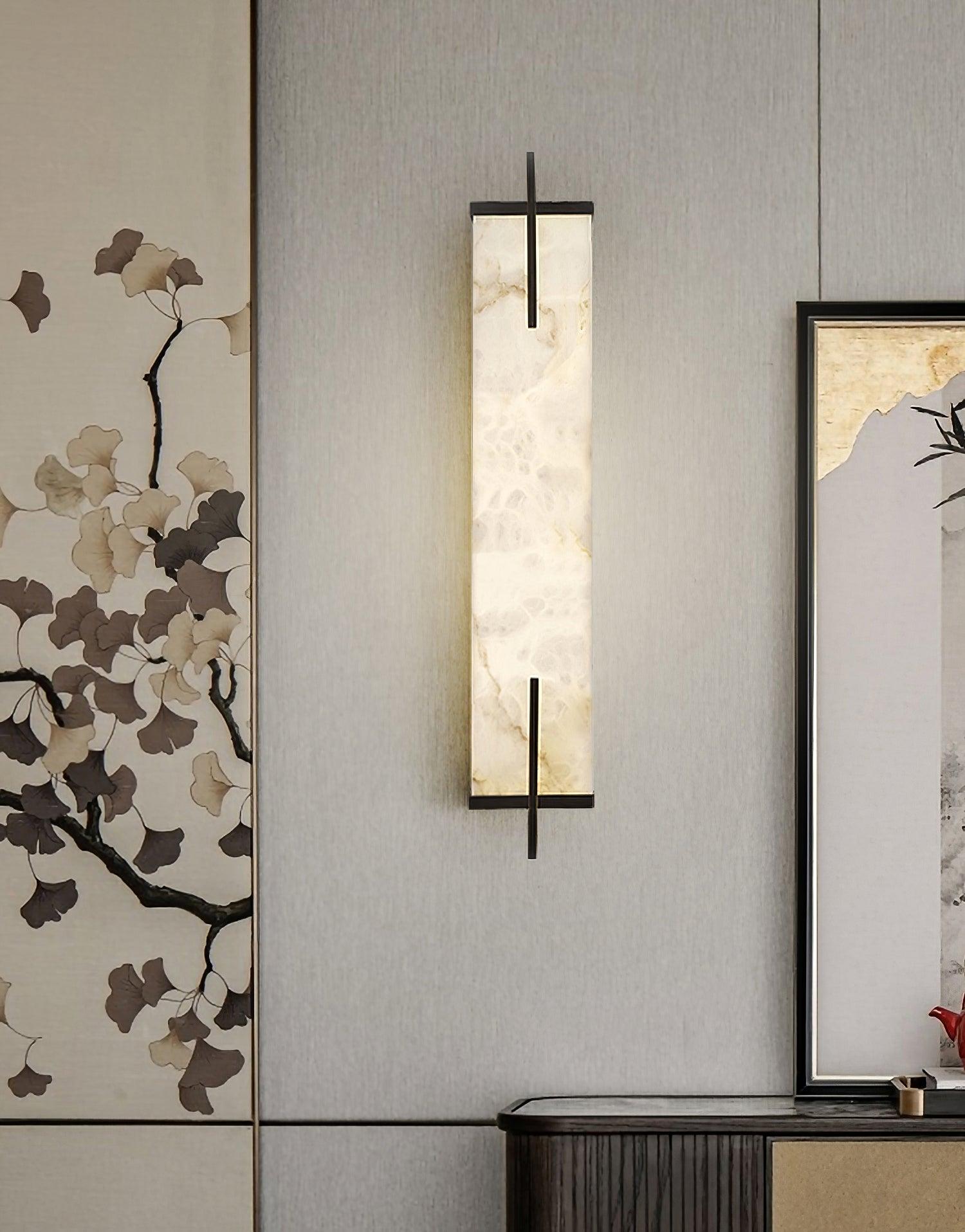 Aurcarir Rectangular Alabaster Wall Light - Neutralighting