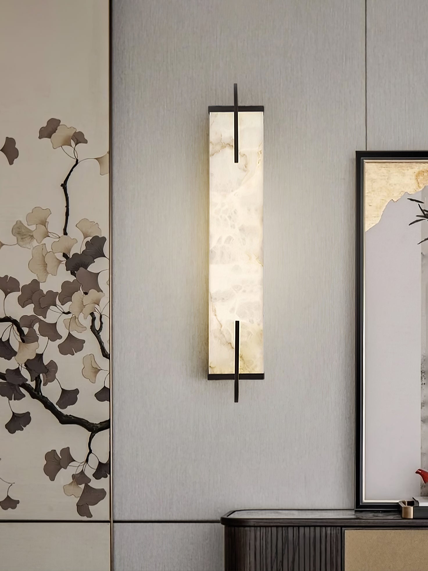 Aurcarir Rectangular Alabaster Wall Light - Neutralighting