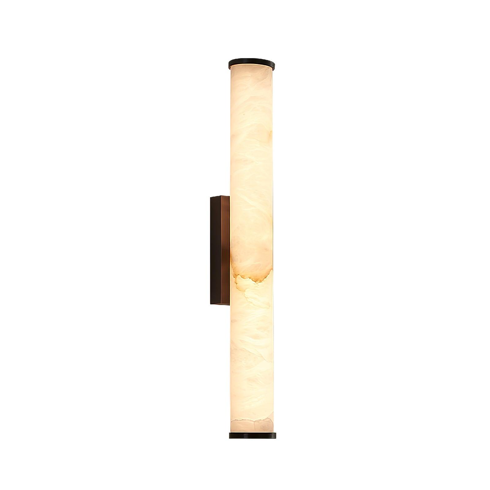 Klyr Alabaster Vertical Cylindrical Wall Lamp - Neutralighting