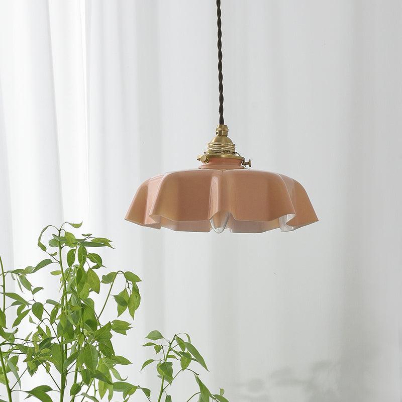 Civen Farmhouse Ruffled Pendant Light - Neutralighting