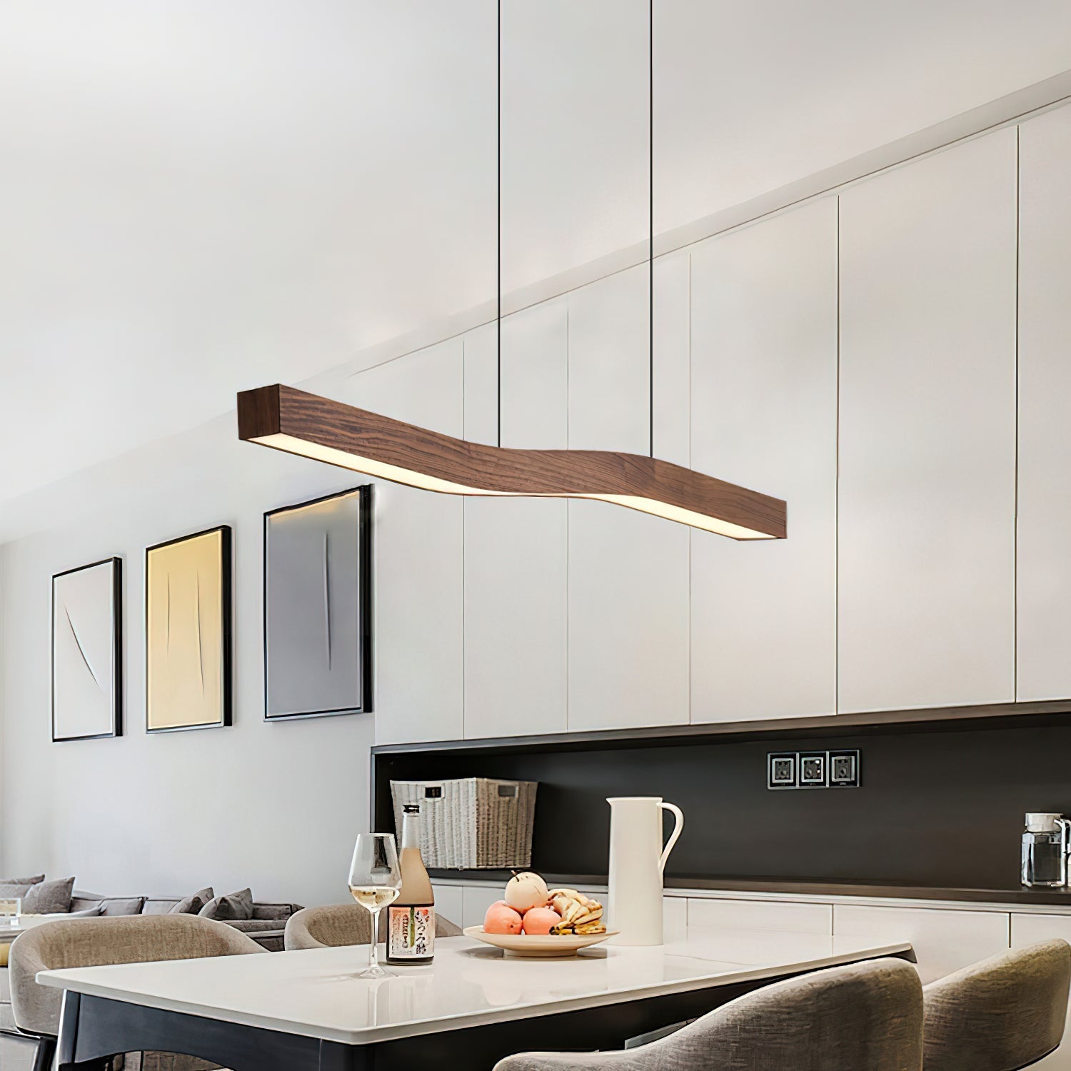 Ylen Nordic Pendant Light Wood Living Room/Bedroom/Dining Room - Neutralighting