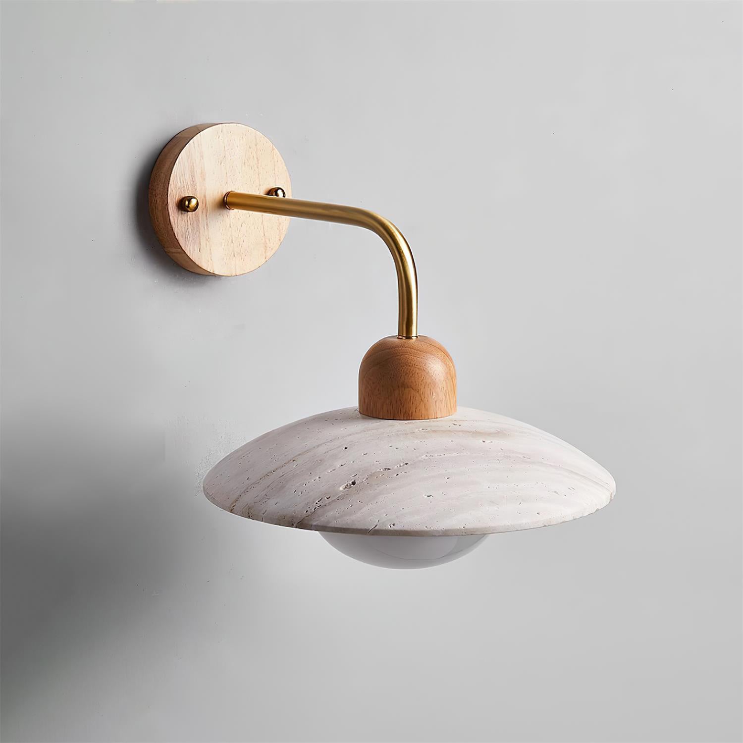 Aria Wall Lamp Vintage Travertine - Neutralighting