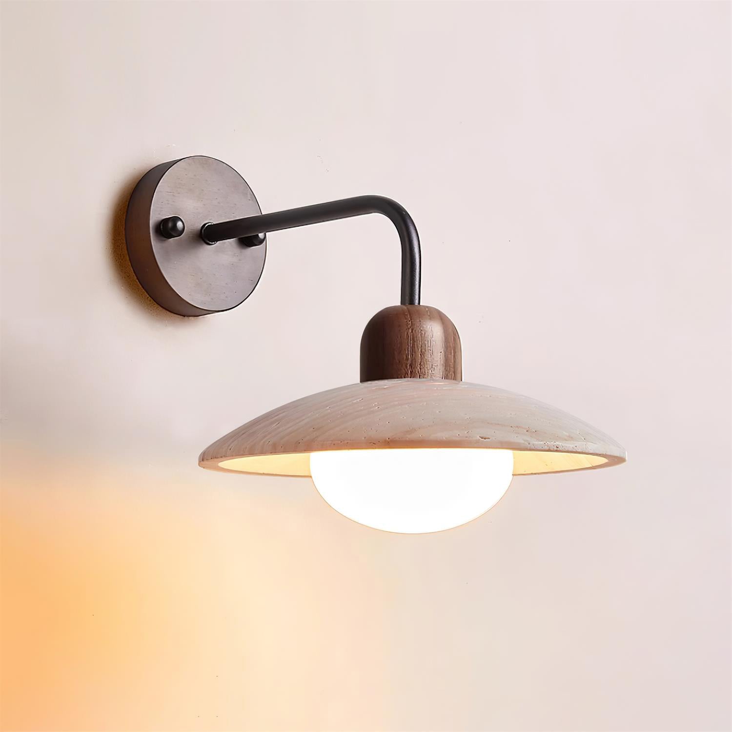 Aria Wall Lamp Vintage Travertine - Neutralighting