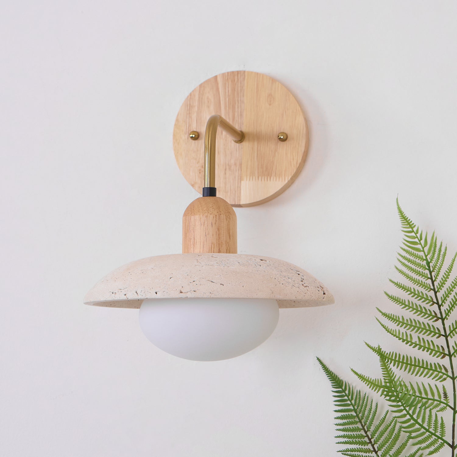 Aria Wall Lamp Vintage Travertine - Neutralighting
