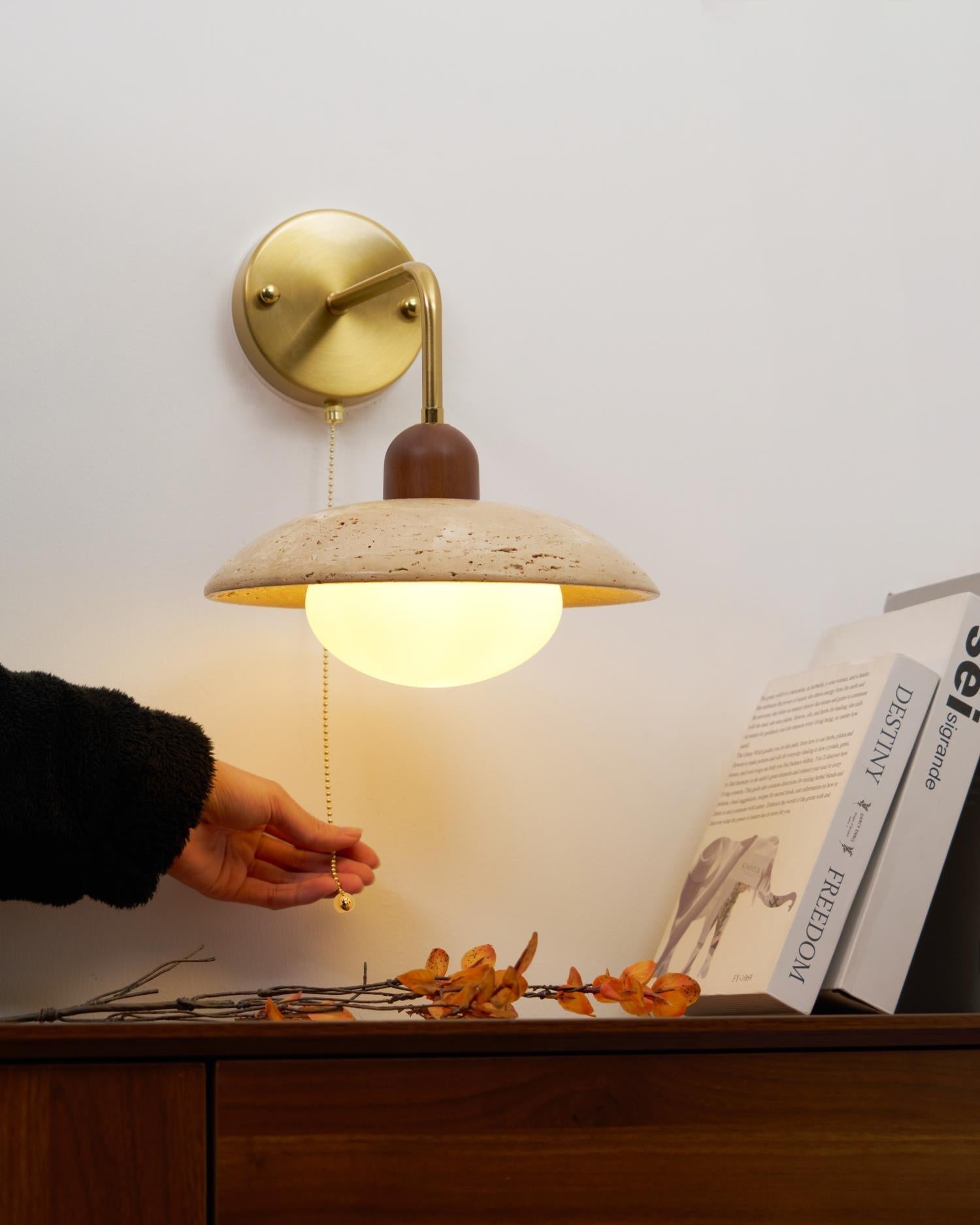 Cavone Travertine Wall Sconce - Neutralighting