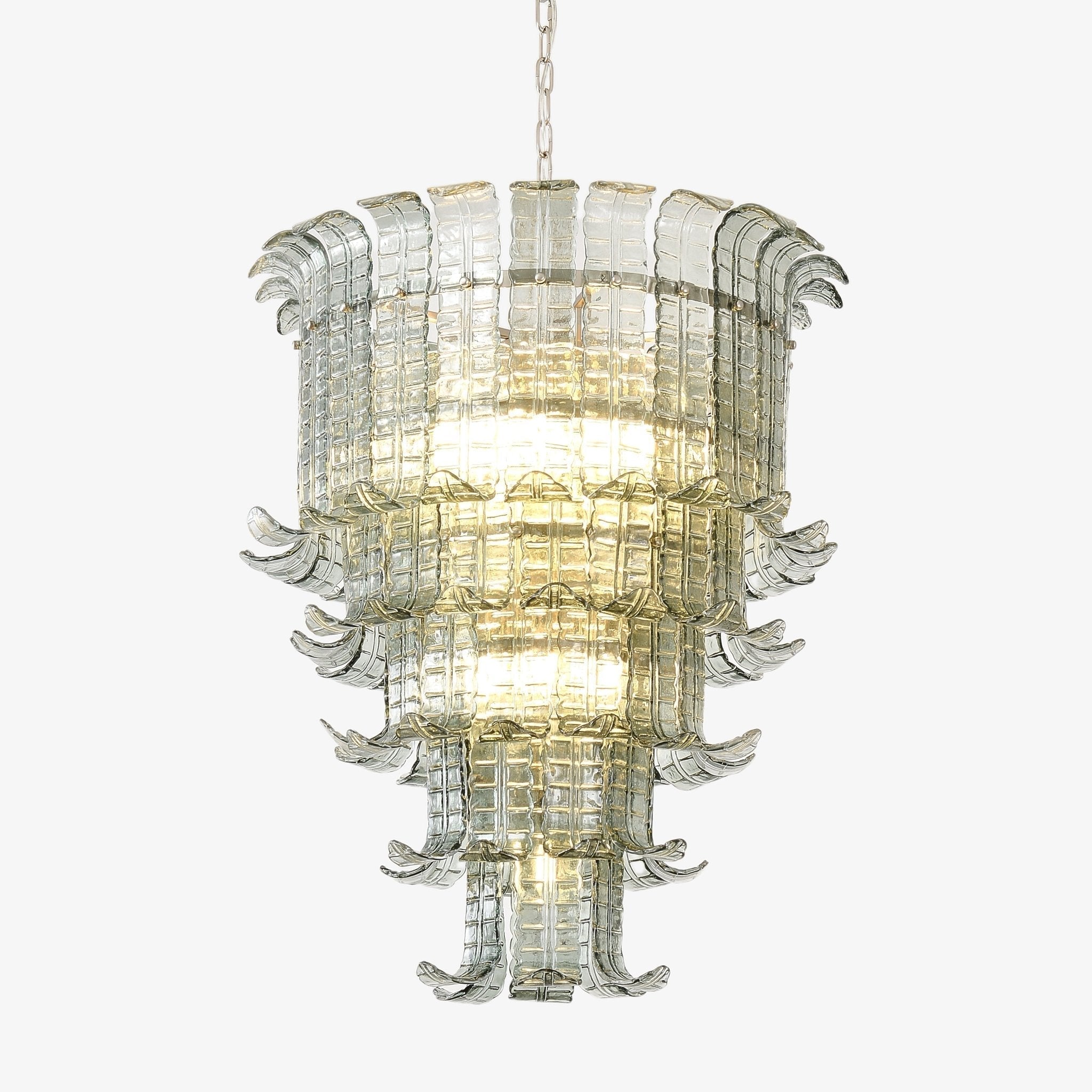 Aurora Chandelier Cascade Murano Glass Tiered Vintage