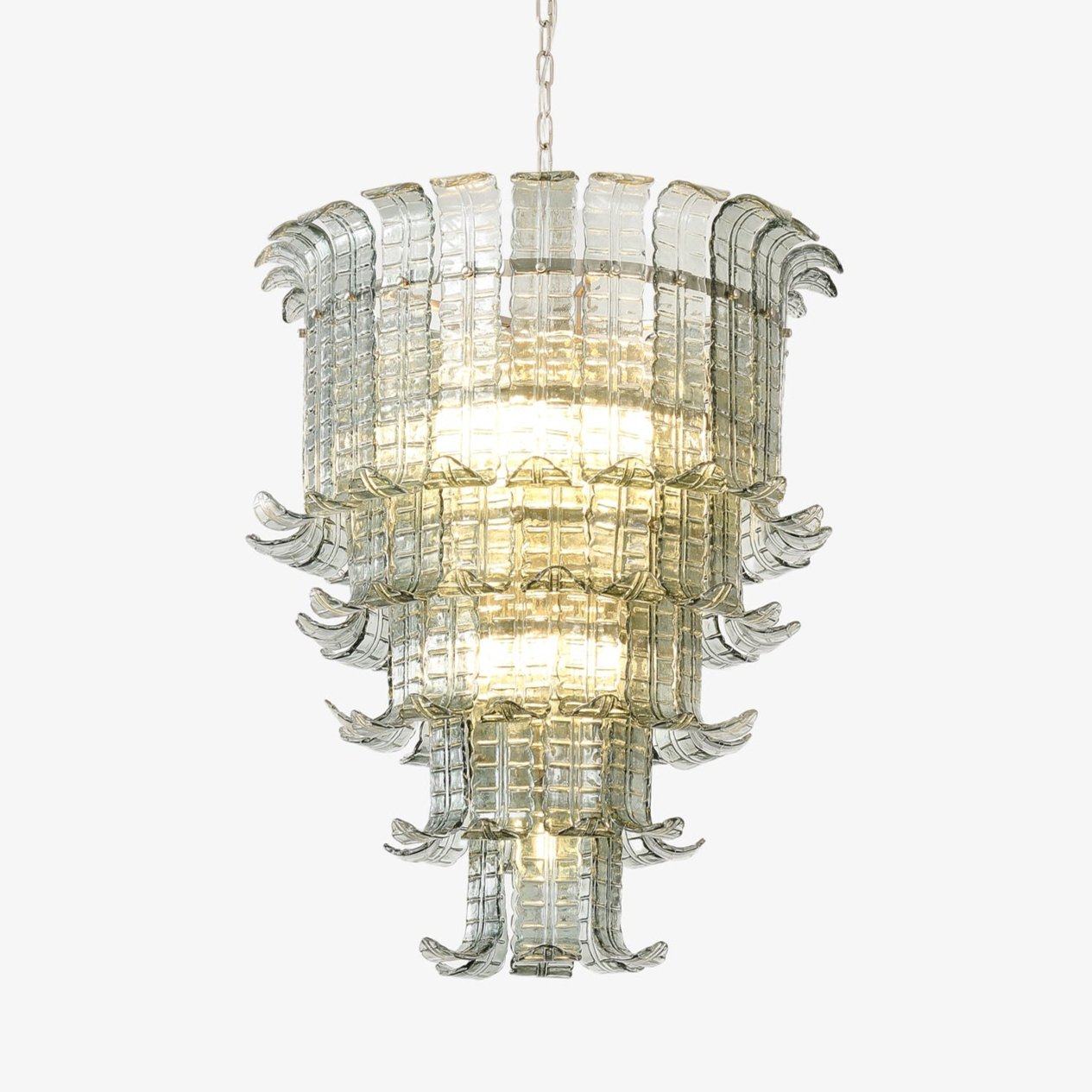 Aurora Chandelier Cascade Murano Glass Tiered Vintage