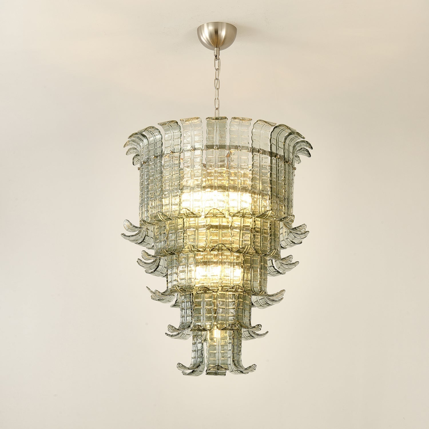 Aurora Chandelier Cascade Murano Glass Tiered Vintage