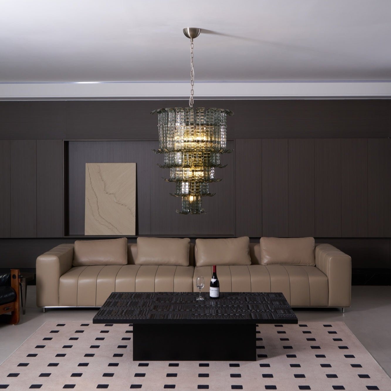 Aurora Chandelier Cascade Murano Glass Tiered Vintage