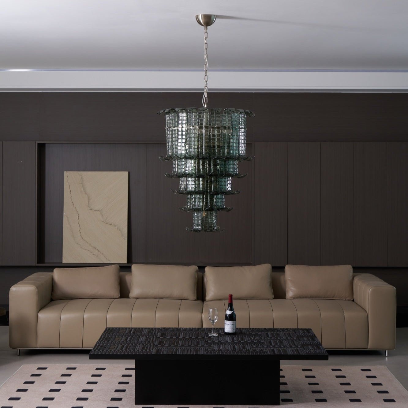 Aurora Chandelier Cascade Murano Glass Tiered Vintage