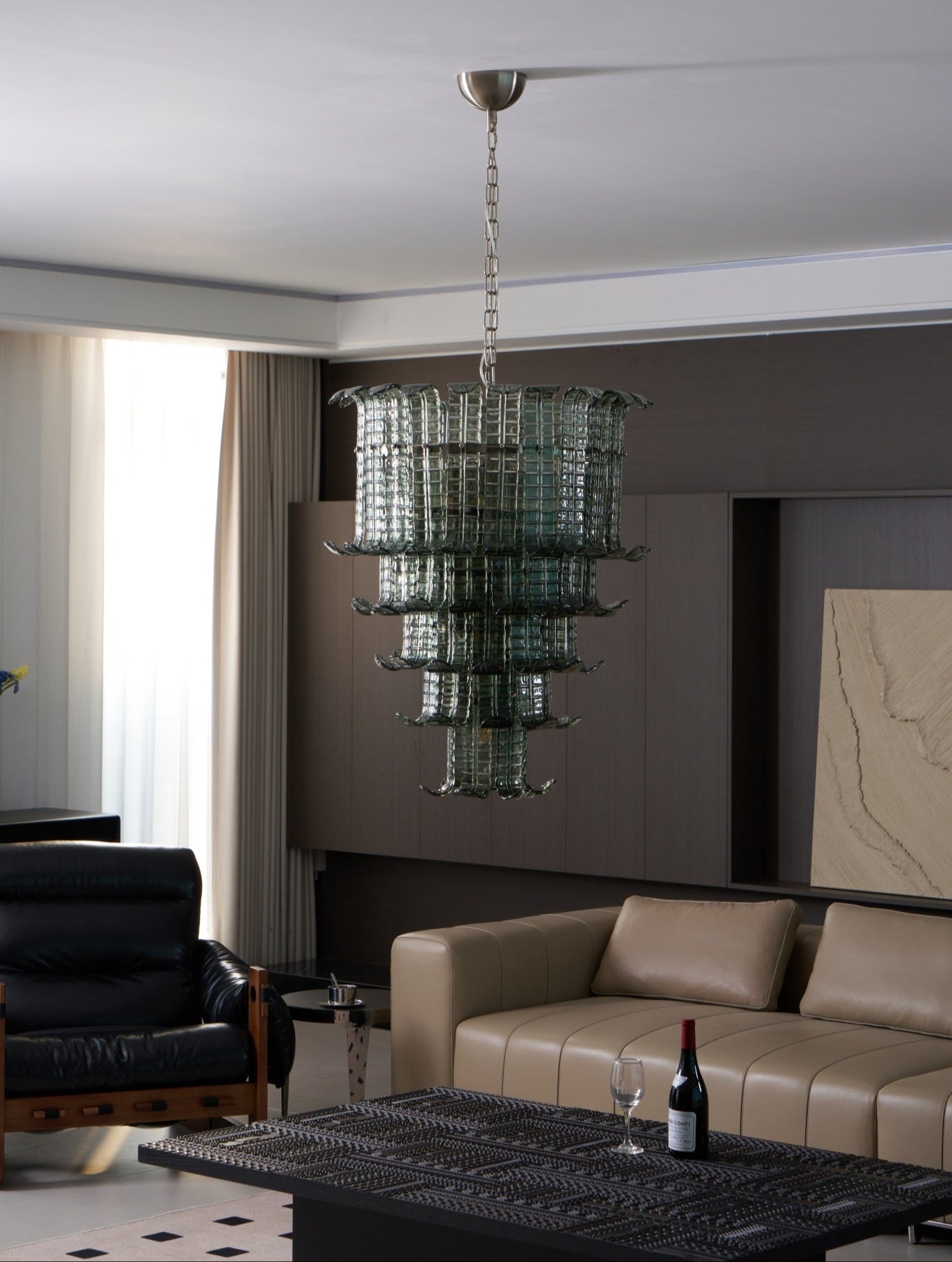 Aurora Chandelier Cascade Murano Glass Tiered Vintage