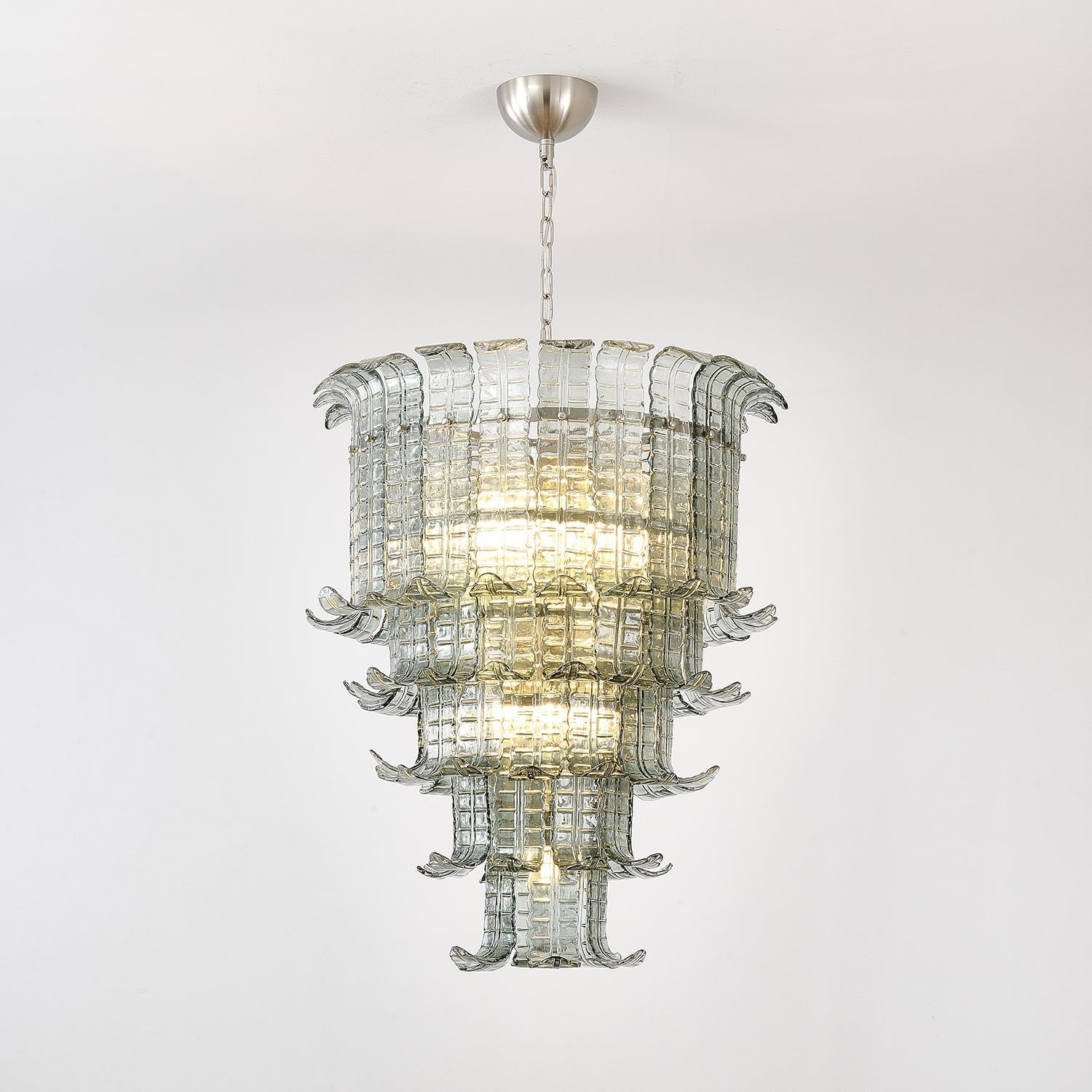 Aurora Chandelier Cascade Murano Glass Tiered Vintage