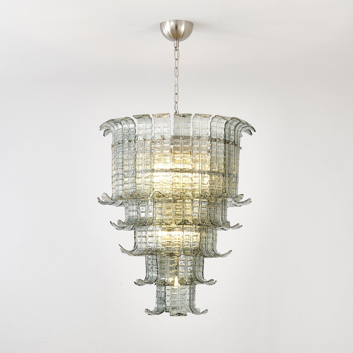 Aurora Chandelier Cascade Murano Glass Tiered Vintage