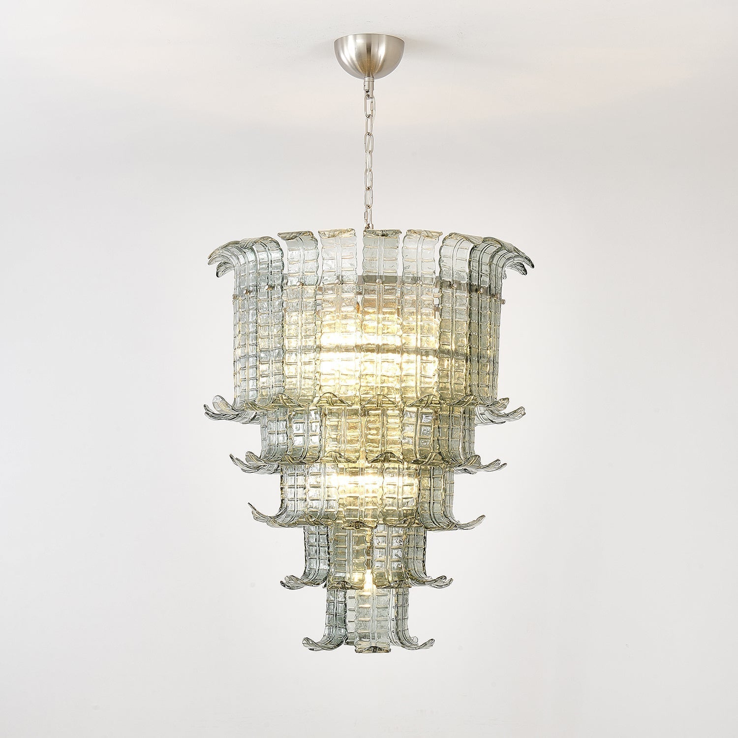 Aurora Chandelier Cascade Murano Glass Tiered Vintage