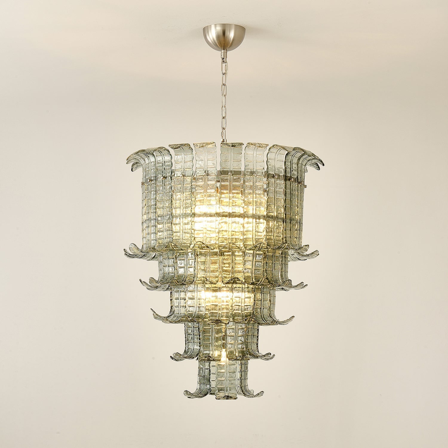 Aurora Chandelier Cascade Murano Glass Tiered Vintage