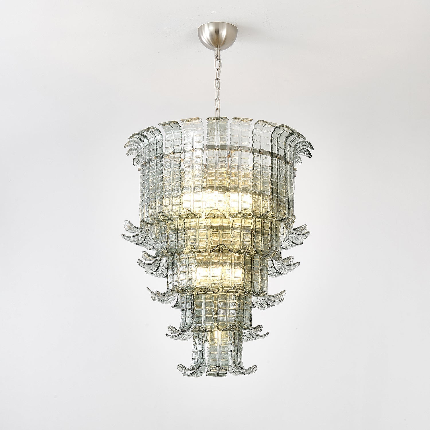 Aurora Chandelier Cascade Murano Glass Tiered Vintage