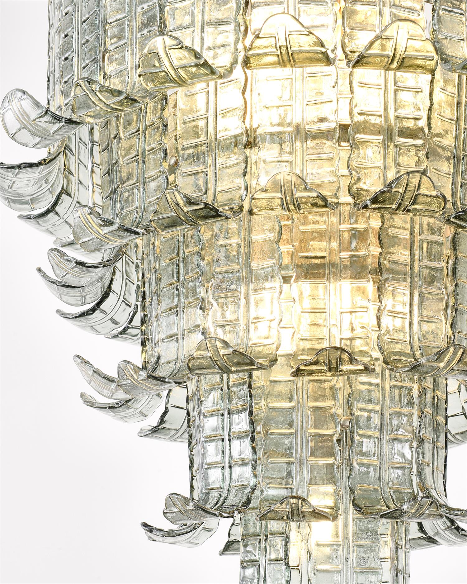 Aurora Chandelier Cascade Murano Glass Tiered Vintage