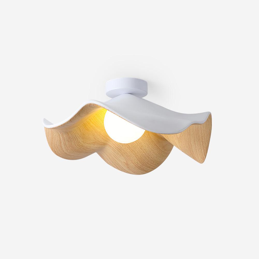 Lanoe Ceiling Light Wood Black&White - Neutralighting