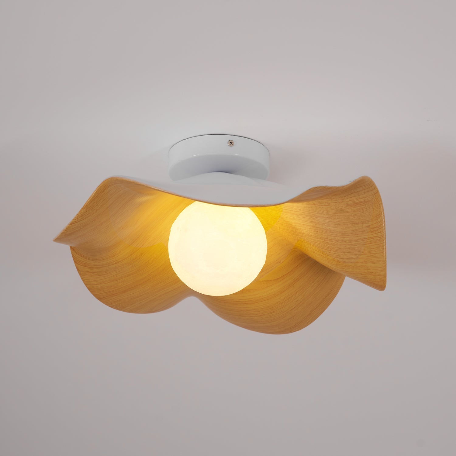 Lanoe Ceiling Light Wood Black&White - Neutralighting