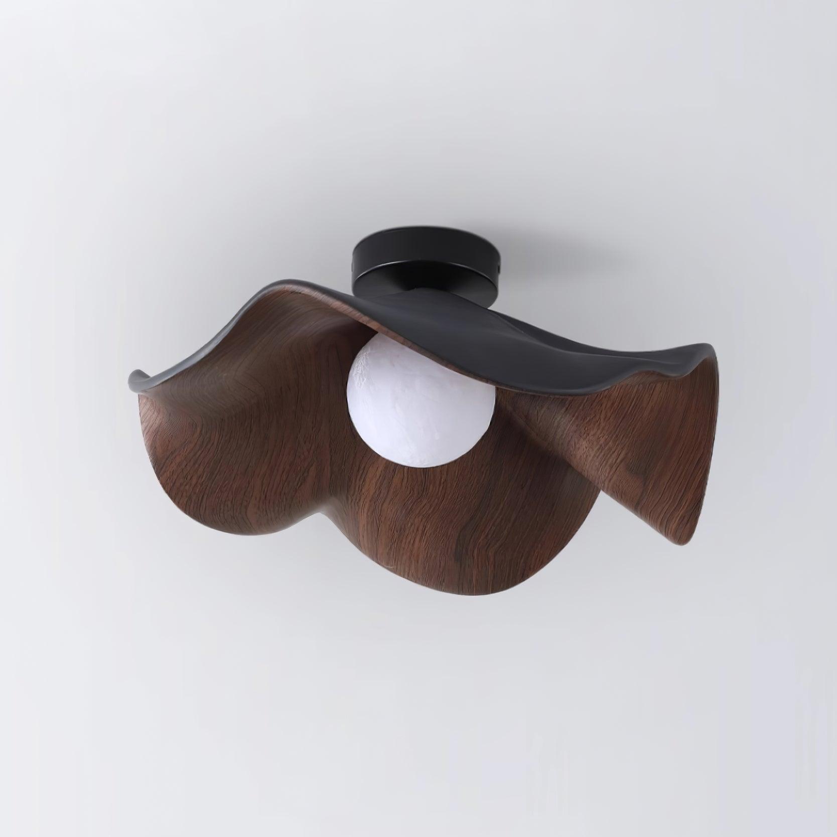 Lanoe Ceiling Light Wood Black&White - Neutralighting